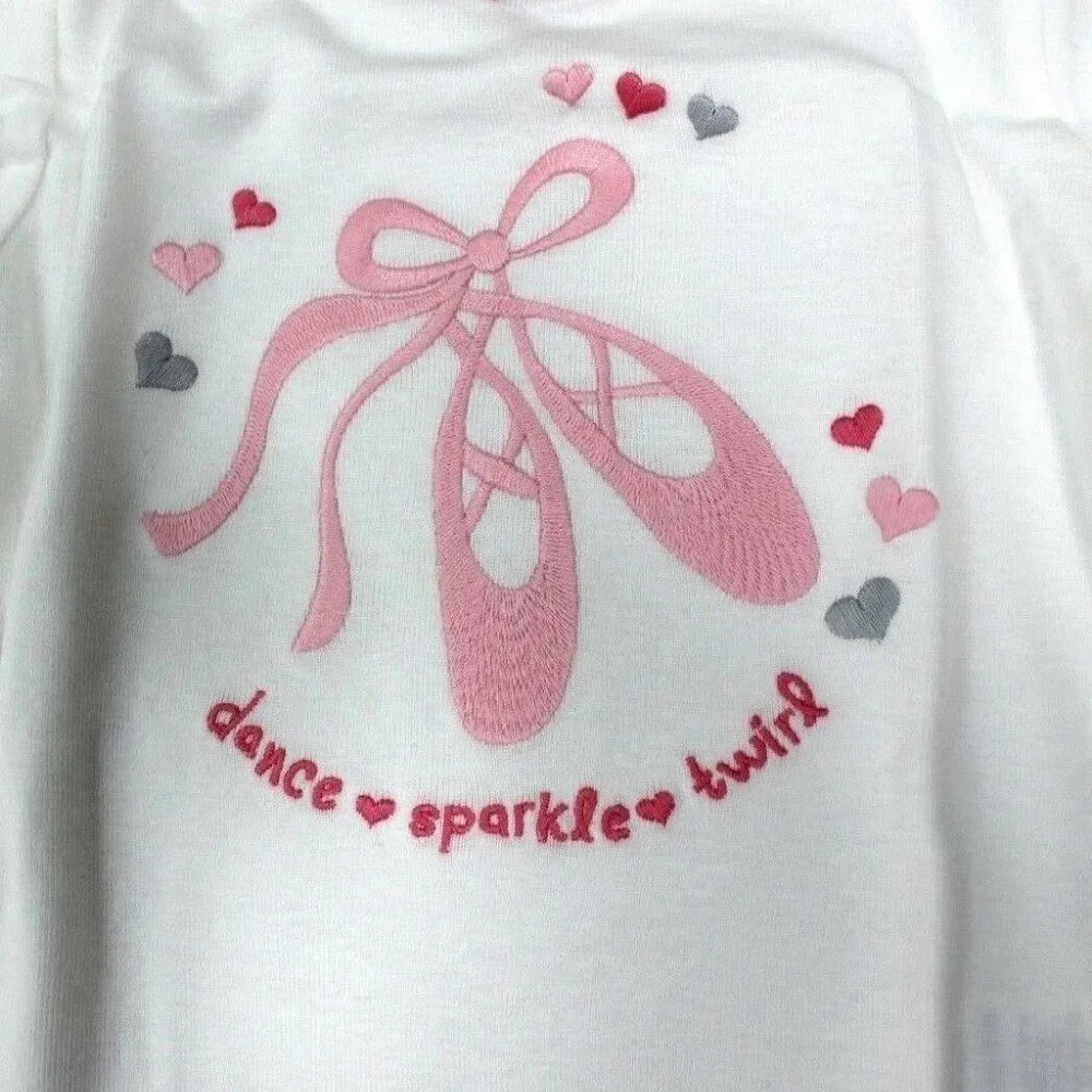 Gymboree Ballet Slipper 2-Pc Gymmies Pajama Set